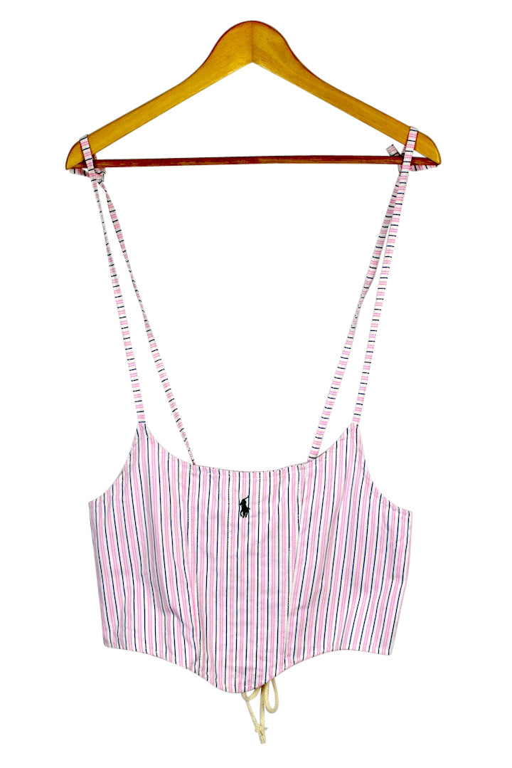 Reworked Ralph Lauren Brand Corset Style Top
