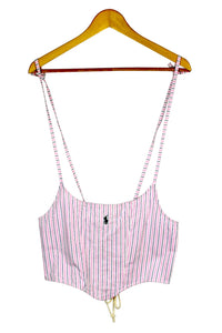 Reworked Ralph Lauren Brand Corset Style Top