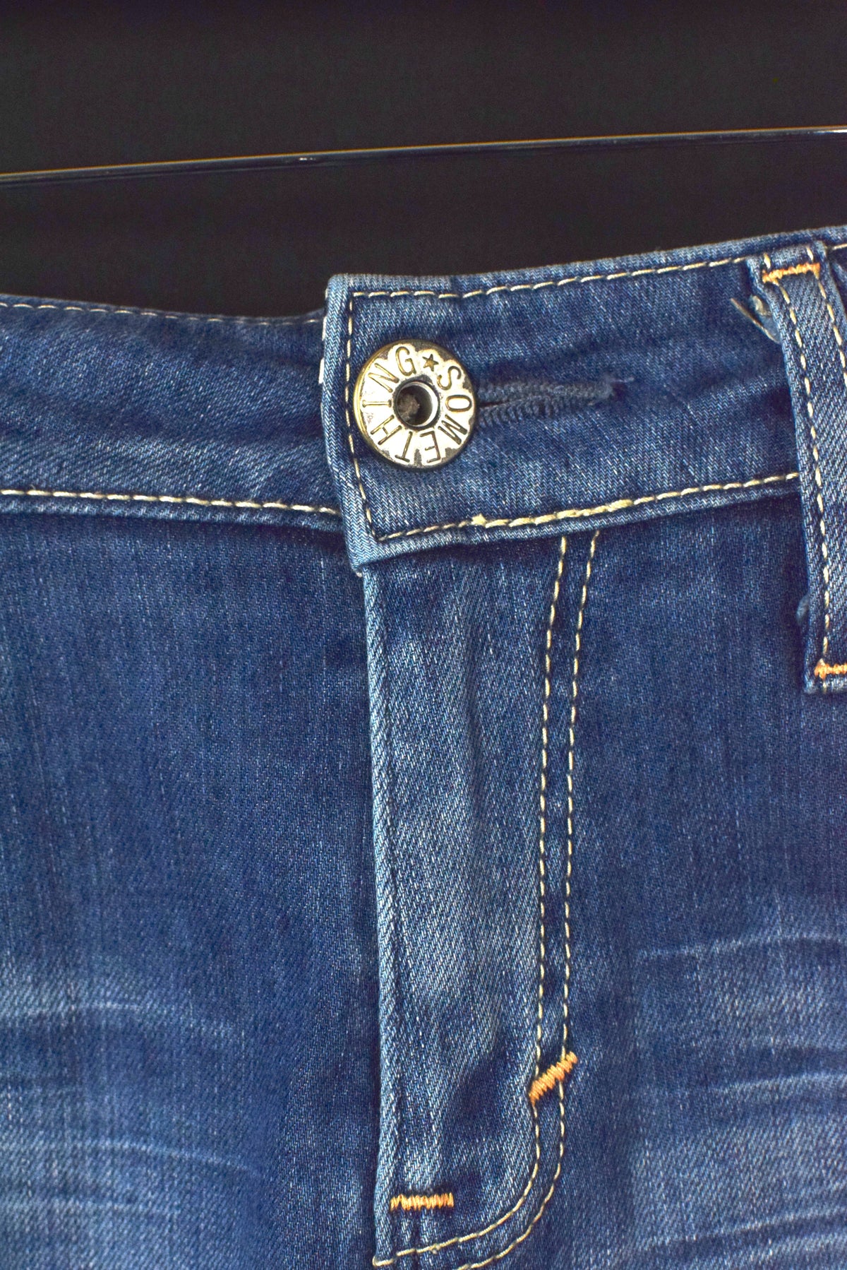 Reworked Pleated Denim Mini Skirt