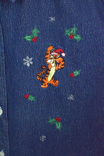 Load image into Gallery viewer, Christmas Winnie The Pooh Christmas Denim Top
