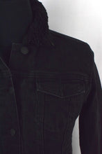 Load image into Gallery viewer, Black Sherpa Denim Jacket
