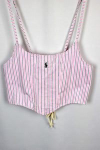 Reworked Ralph Lauren Brand Corset Style Top