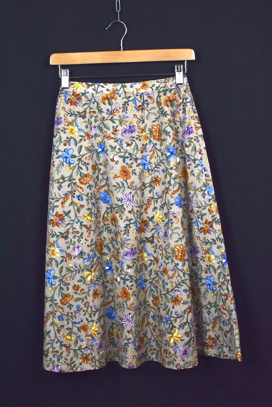Floral Print Skirt