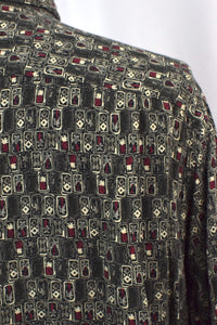 Tropical Island Tile Print Shirt