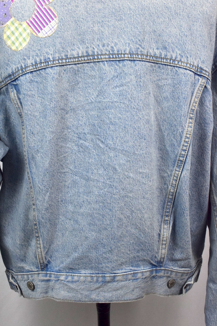 Ladies Levi's Brand Flowers Denim Jacket
