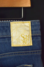 Load image into Gallery viewer, Reworked Pleated Denim Mini Skirt
