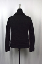 Load image into Gallery viewer, Black Sherpa Denim Jacket
