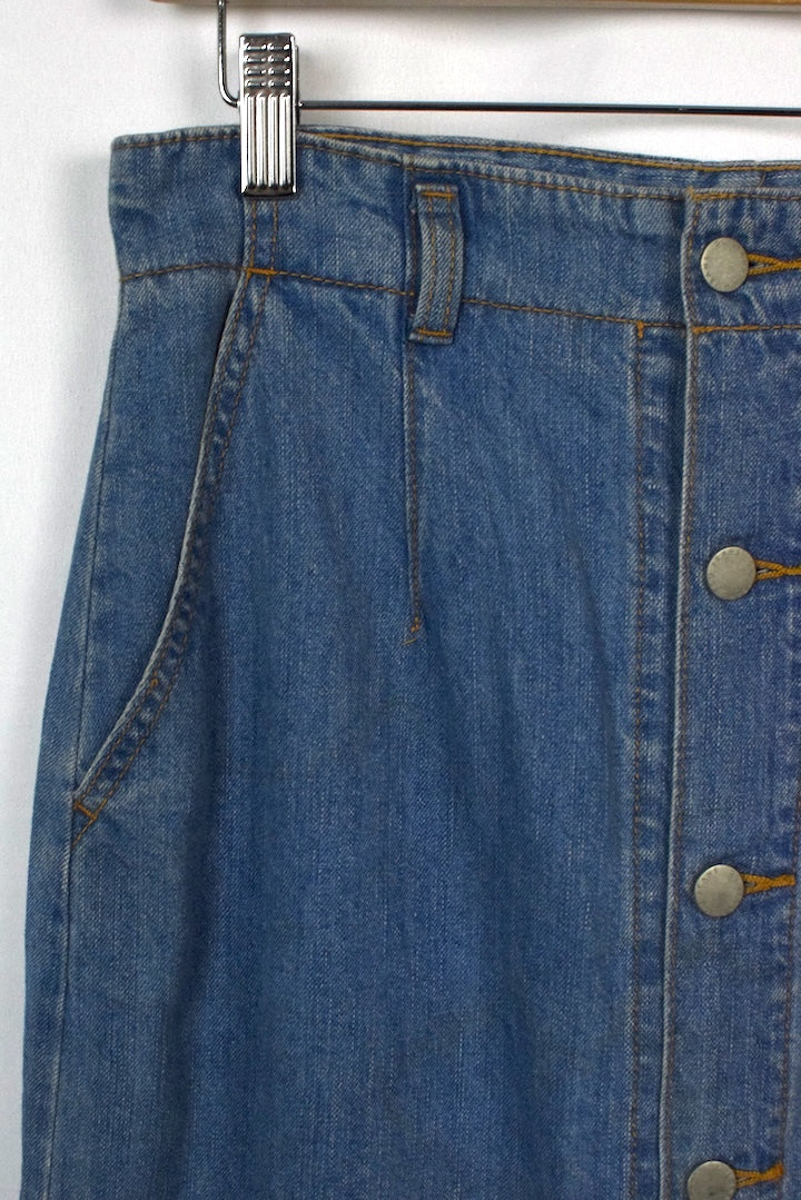 Long Denim Skirt