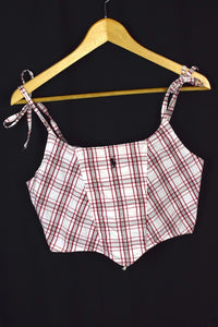 Reworked Ralph Lauren Brand Corset Style Top