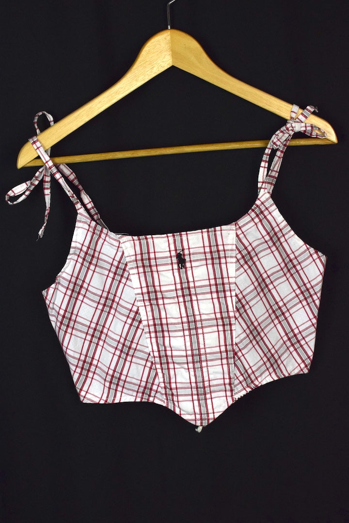 Reworked Ralph Lauren Brand Corset Style Top