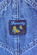 Load image into Gallery viewer, 90s Ladies Tweety Bird Denim Overalls
