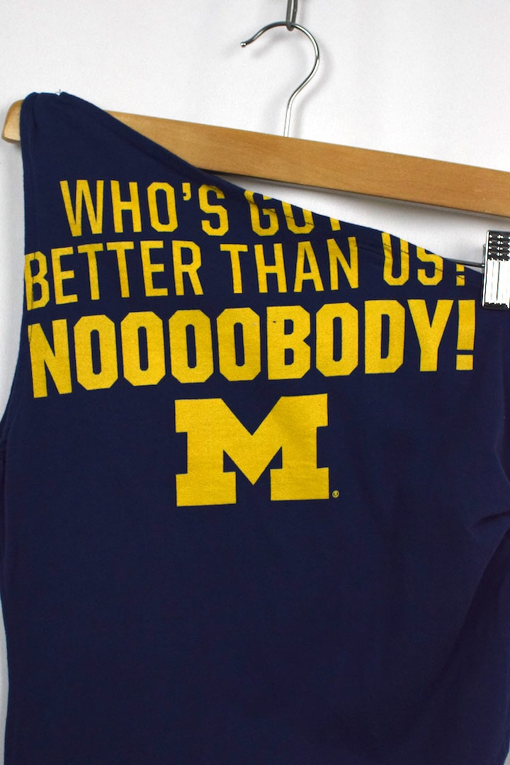 Reworked Off The Shoulder island 'Who's Better?' T-shirt
