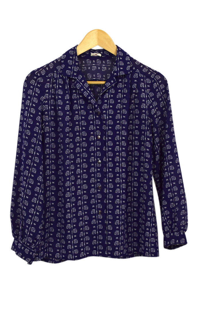 Abstract Print Blouse