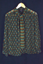 Load image into Gallery viewer, Genre Brand Pixel Print Blouse
