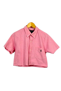 Reworked Ralph Lauren Brand Crop Top