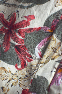 Reworked Floral Print Tie Up Top
