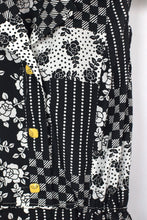 Load image into Gallery viewer, Black White Floral Dress

