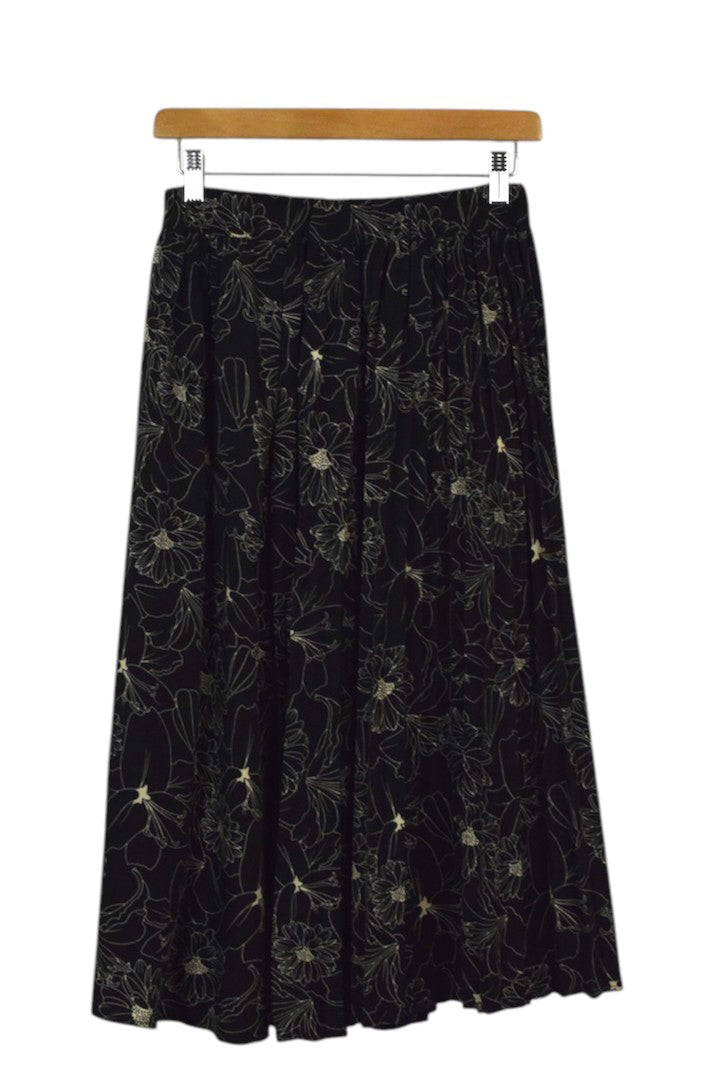 Reworked Floral Print Skirt