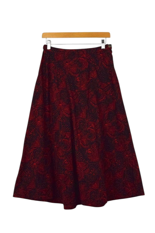 Reworked Floral Print Skirt