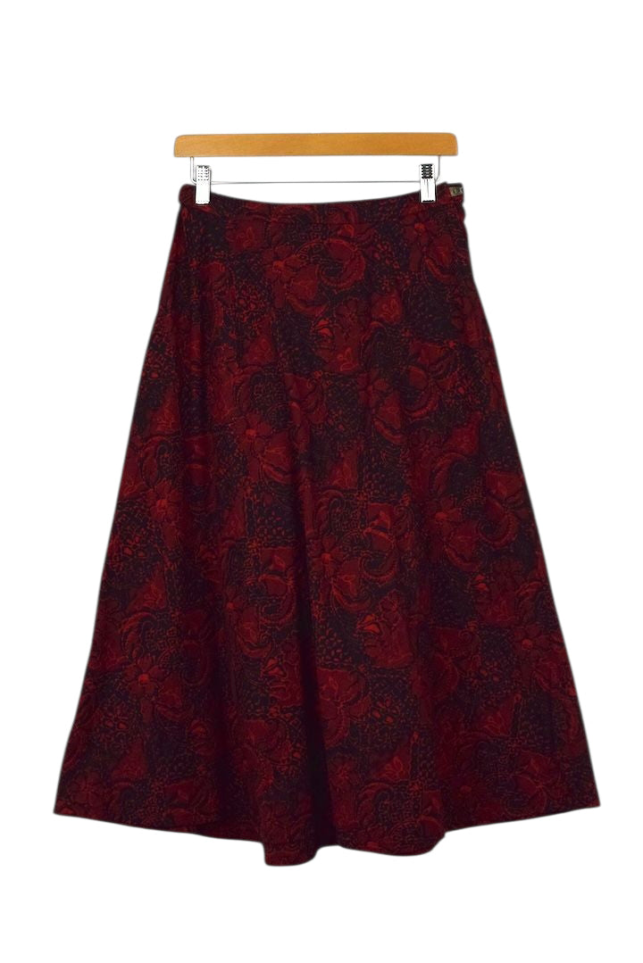 Reworked Floral Print Skirt