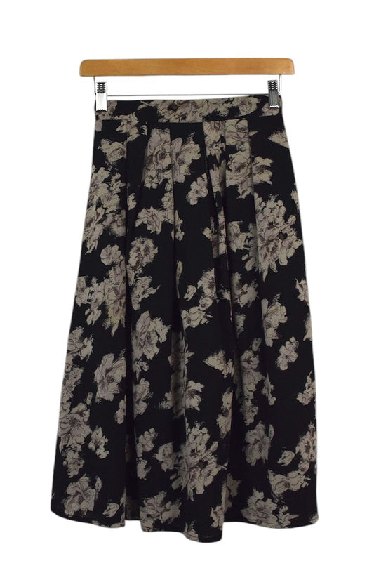 Reworked Floral Print Skirt