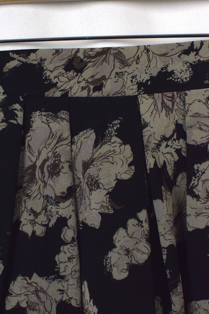 Reworked Floral Print Skirt