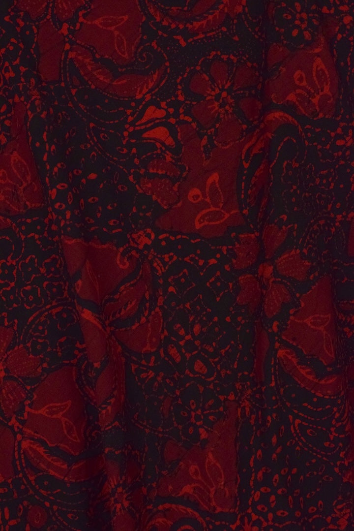 Reworked Floral Print Skirt