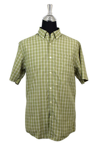 Eddie Bauer Brand Green Checkered Shirt