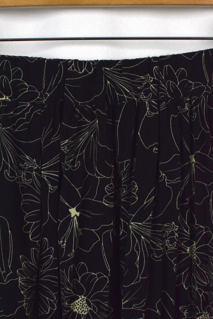 Reworked Floral Print Skirt