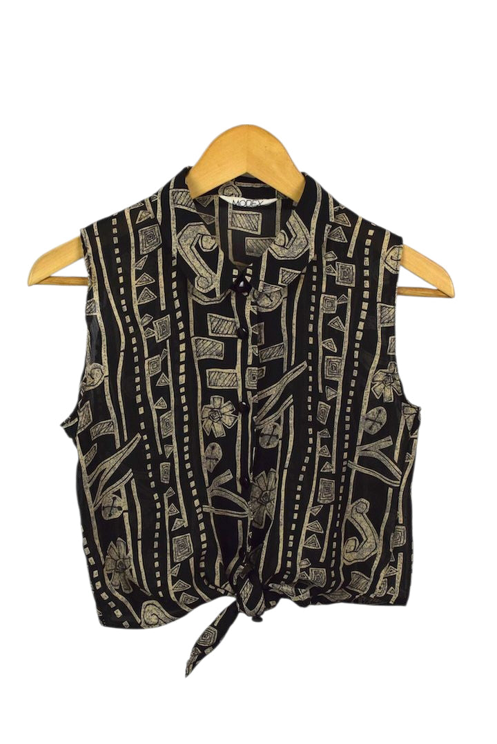 Abstract Print Blouse