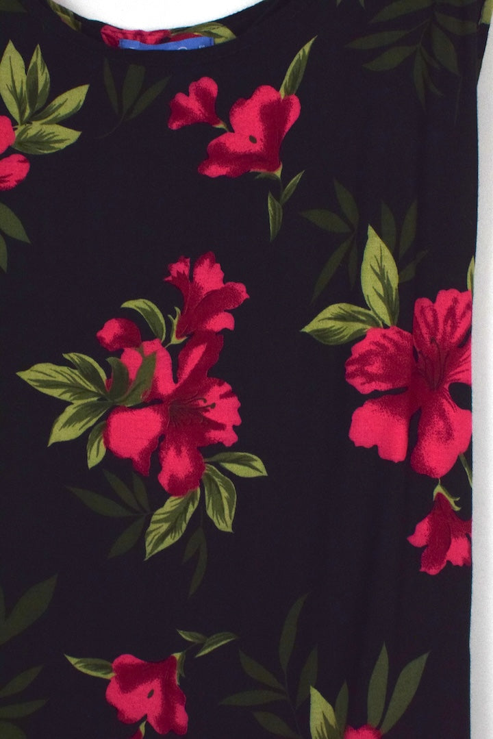 Floral Print Hawaiian Dress