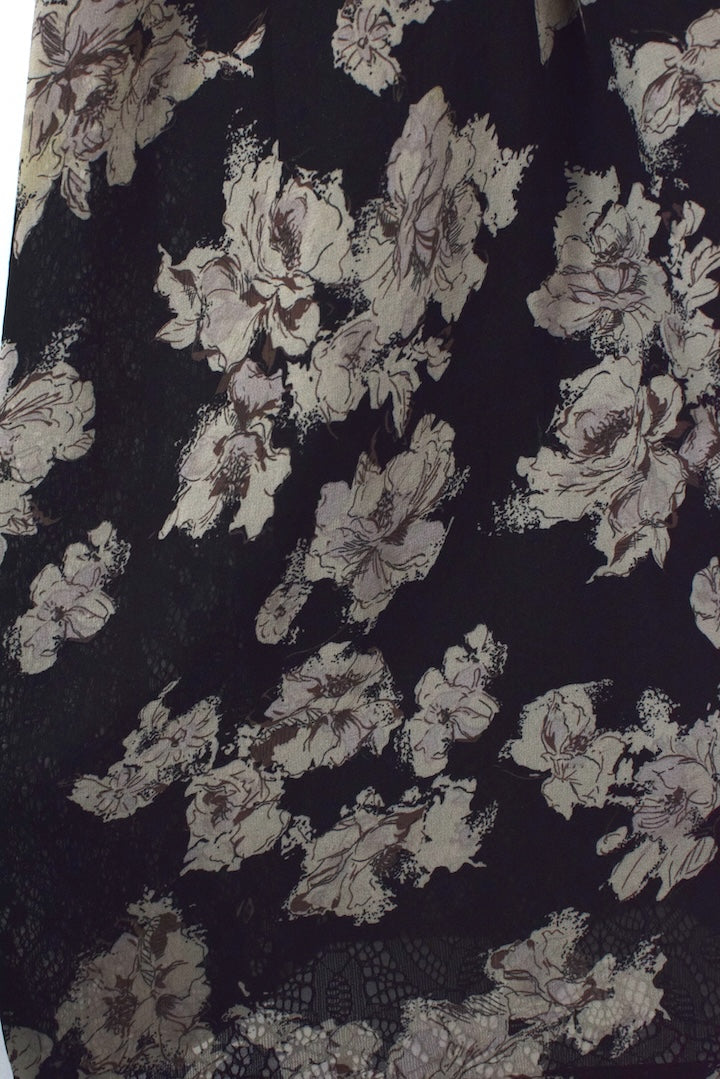 Reworked Floral Print Skirt