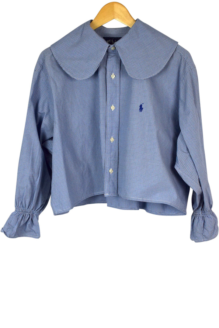 Reworked Cropped Ralph Lauren Brand Top
