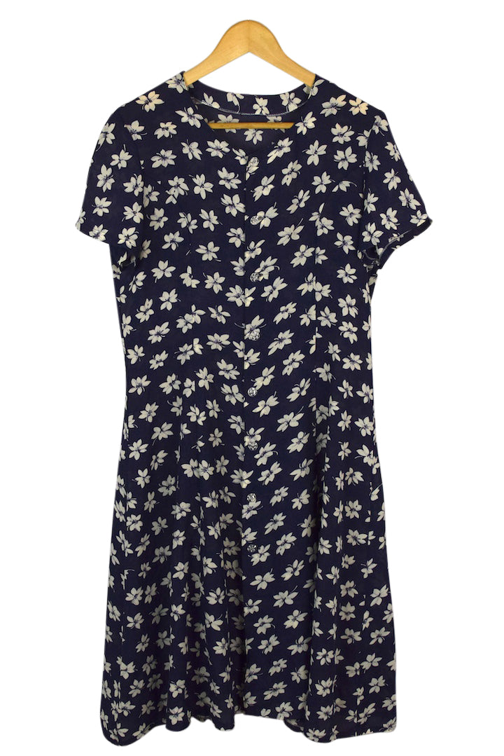 Reworked Floral Print Dress