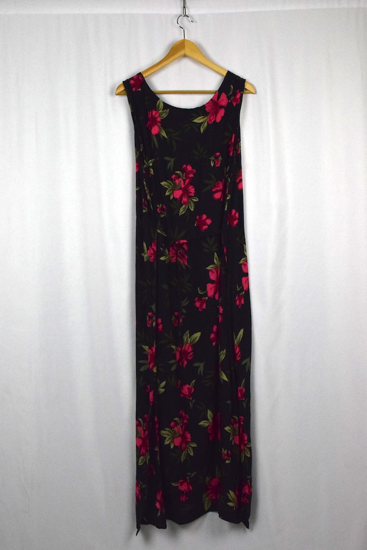 Floral Print Hawaiian Dress