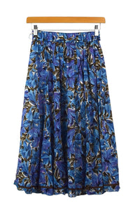 Reworked Floral Print Skirt