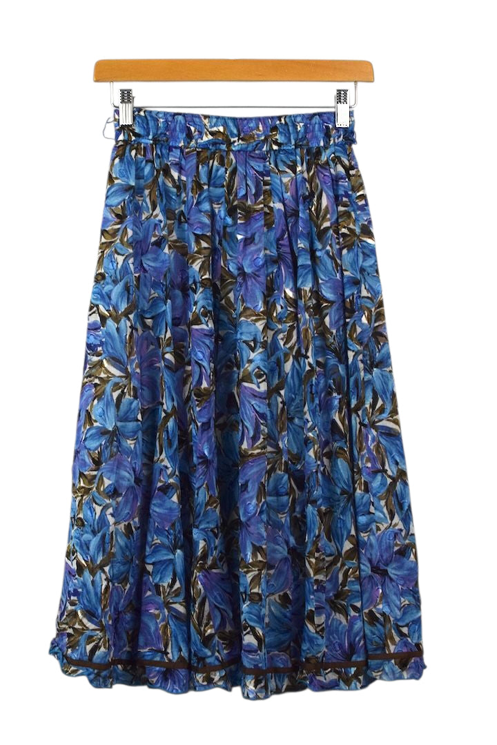 Reworked Floral Print Skirt