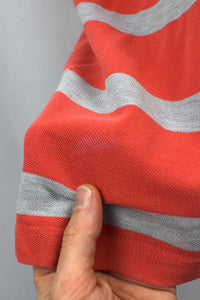 Striped Lacoste Brand Polo Shirt