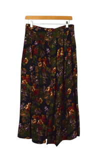80s/90s Floral Print Skirt