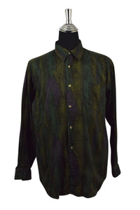 Abstract Leaf Print Shirt