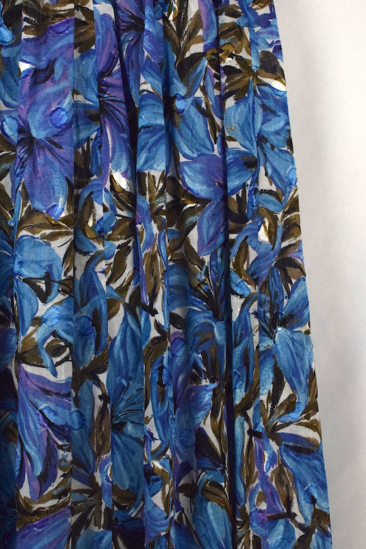 Reworked Floral Print Skirt