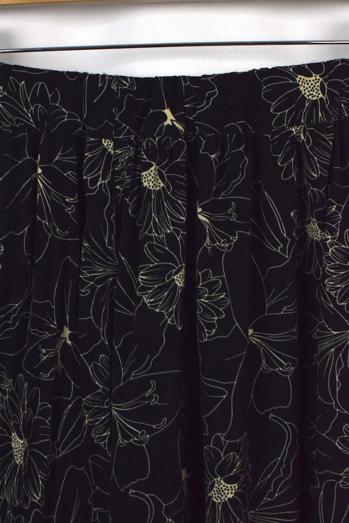 Reworked Floral Print Skirt