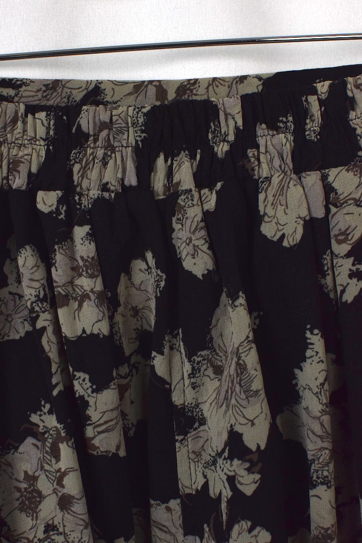 Reworked Floral Print Skirt