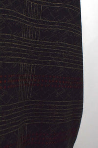 Black Abstract Print Party Shirt