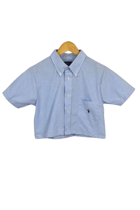 Reworked Ralph Lauren Brand Crop Top