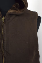 Load image into Gallery viewer, Reversible Brown Faux Fur Vest
