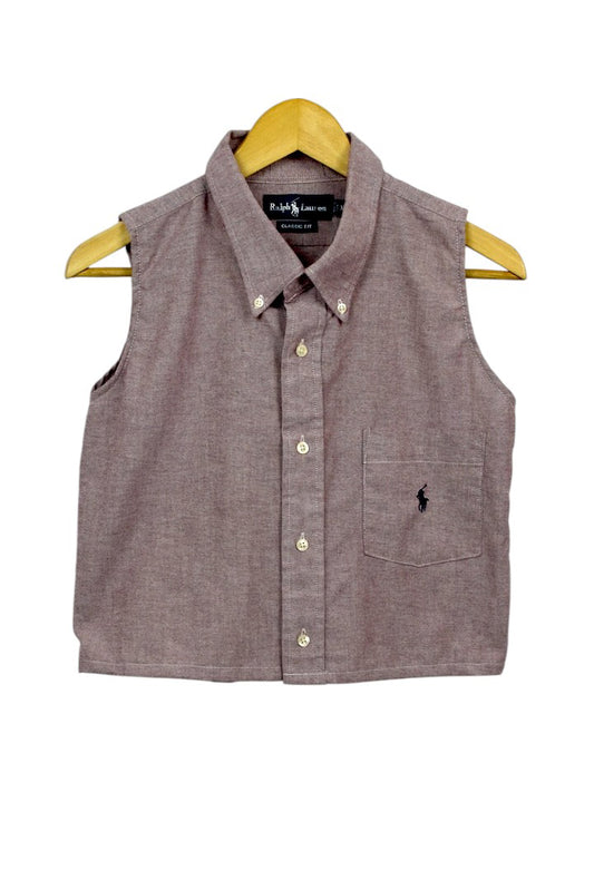 Reworked Ralph Lauren Brand Crop Top