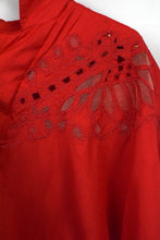Load image into Gallery viewer, 80s Red Blouse
