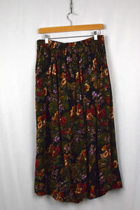 80s/90s Floral Print Skirt