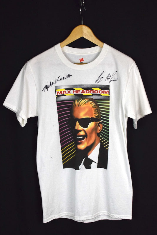 George RR Martin Signed Max Headroom T-shirt